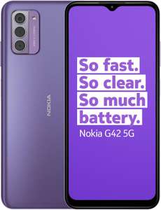 Nokia G42 5G / 6 GB RAM, 128 GB Storage, Dual SIM, NFC (with code)