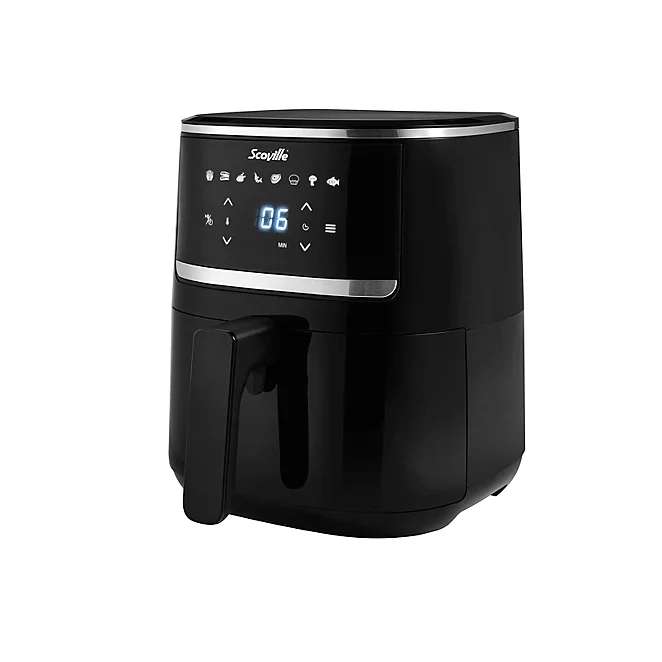 Neo Black Electric 6.5L Digital Air Fryer with Glass Viewing Window