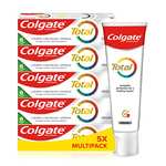Colgate Total Original Toothpaste Multipack 5x100ml , 24 hour antibacterial fluoride toothpaste £8 @ Amazon