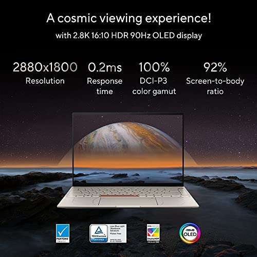 Zenbook 14X OLED Space Edition (UX5401, Intel i7-12700H, 16GB RAM, 1TB SSD, Windows 11) - £1099 @ Amazon