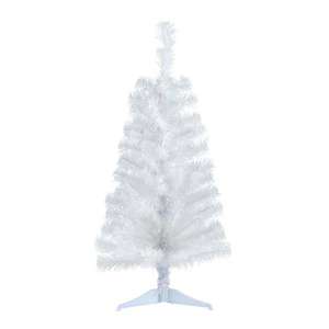 3ft Tinsel White Artificial Christmas Tree C&C only