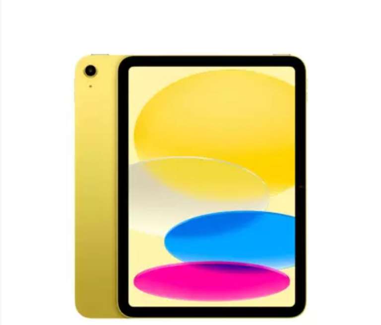 Apple 10.9 Inch 10th Gen iPad (WiFi / 64GB) - Yellow / Blue / Pink