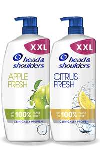 2x 1000ml Head and Shoulders Anti Dandruff Shampoo – Apple and Citrus Clarifying Shampoo VALUE PACK £16 @ Amazon