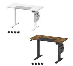 Vasagle Electric Height Adjustable 60 x 120 x (72-120) cm Standing Desk White/Brown with code