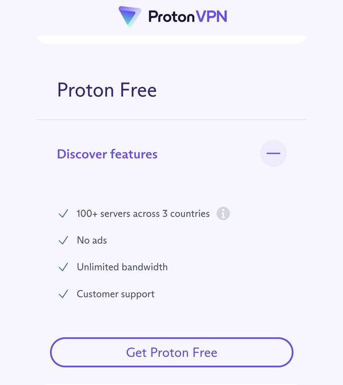 ProtonVPN Free VPN Unlimited Bandwidth (Restricted to One Device)
