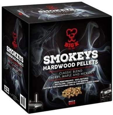 Big K 9kg Smokey's BBQ Wood Pellets (Blend of Hickory, Cherry & Maple) £16.81 @ Amazon