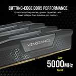 Corsair VENGEANCE DDR5 32GB (2x16GB) DDR5 5600 (PC5-44800) C36 1.25V - Black. £101.99 @ Amazon