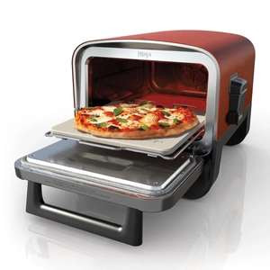 Ninja Woodfire Electric Outdoor Oven, Artisan Pizza Maker and BBQ Smoker OO101UK with new customer/Carers Discount