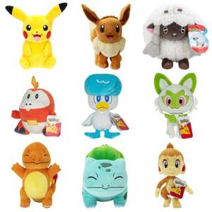 Pikachu / Bulbasaur / Eevee /Quaxly / Sprigatito / Fuecoco / Wooloo / Charmander / Chimchar 20cm Pokémon Plush Toy (Free C&C)
