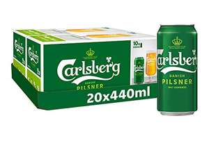Carlsberg Pilsner Lager Beer 20 x 440ml Cans £11.11 / £10.55 Subscribe & Save @ Amazon