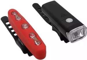 Challenge 2 Piece Front and Rear Bike Light Set - Free Click & Collect