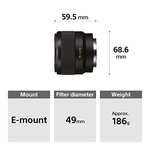 Sony SEL50F18F E Mount Full Frame 50 mm F1.8 Lens £159 @ Amazon