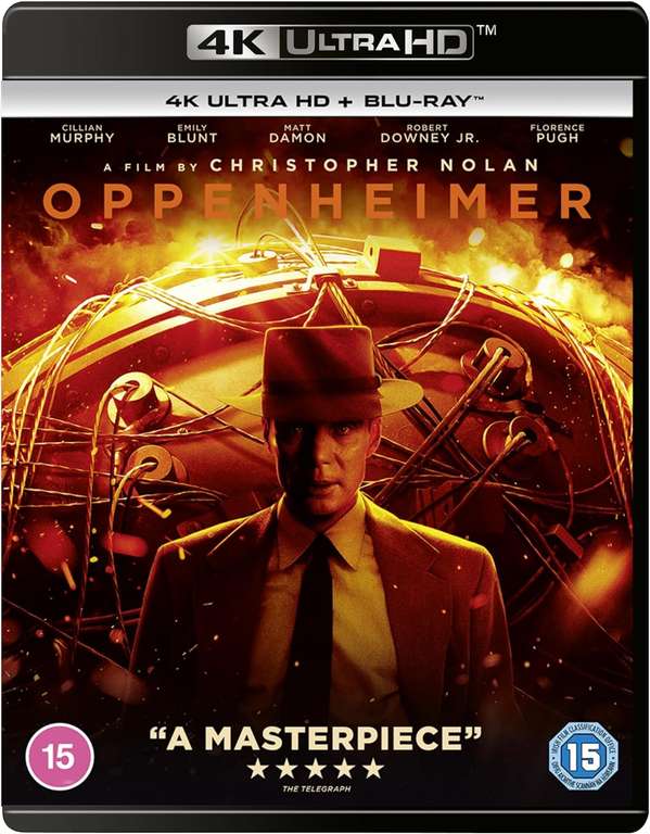 Oppenheimer 4K Ultra HD + Blu-Ray