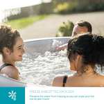 Lay-Z-Spa 60011 Vegas Hot Tub with 140 AirJet Massage System Inflatable Spa with Freeze Shield Technology, 4-6 Person