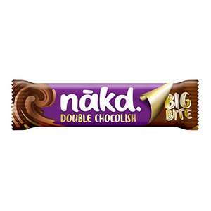 Nakd Double Chocolate Big Bite Fruit & Nut bars - 50g bar x 16 for £13.28 @ Amazon