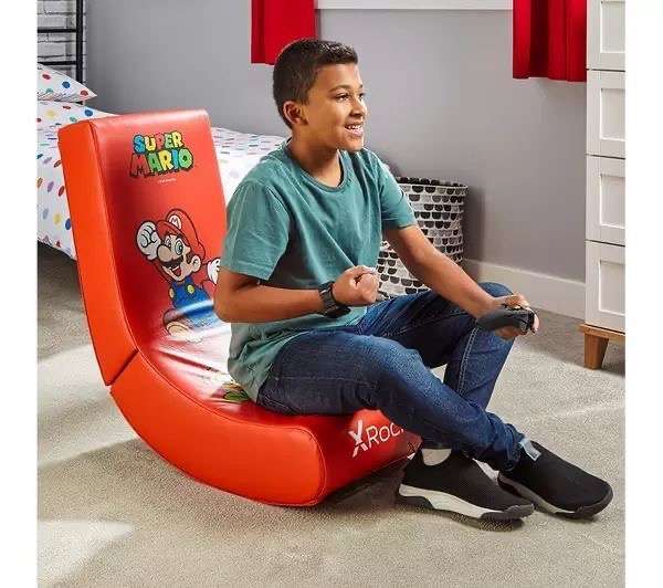 X ROCKER Official Super Mario Video Rocker Gaming Chair (Damaged box) with code 12 month Guarantee 6 available @ Currysclearance