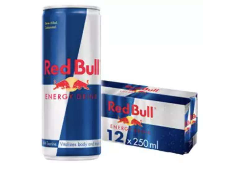 Red Bull Energy Drink Cans 12 x 250ml £9.50 @ Asda