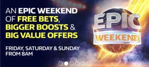 Free Bets 2 x £1 This Coming Weekend 26-27 April