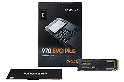 Samsung 970 EVO Plus 2 TB PCIe NVMe M.2 (2280) Internal Solid State Drive (SSD) (MZ-V7S2T0) , Black - £149 @ Amazon