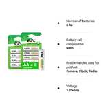 EBL AA Rechargeable Batteries (Retail Package), 1.2V 2800mAh AA Battery, 8 Counts £10.91 Dispatches from Amazon Sold by Sleeyou Ltd