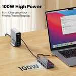ASOMETECH USB C 8in1 Hub Dock Station Type C To HDMI-Compatible Ethernet Port RJ45 /PD 100W(£4.26 new/returning buyers) @ Cutesliving Store