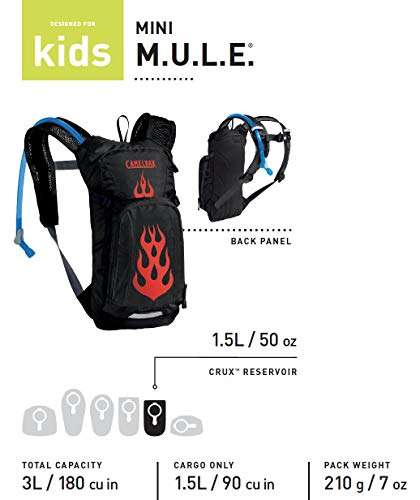 Camelbak Unisex Kids' Mini M.U.L.E Hydration Pack - £24.62 @ Amazon