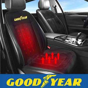 Goodyear Luxury Heated Car Seat Cushion Heater Aftermarket Universal Fit 12V - sold by thinkprice (authorised reseller)
