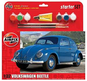Airfix 1:32 Scale VW Beetle Starter Gift Set, Multicolor £11.99 @ Amazon