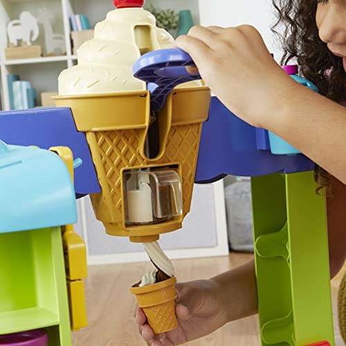 Play-Doh Kitchen Creations Ultimate Ice Cream Truck Playset with 27 Accessories, 12 Pots, Realistic Sounds £57.99 at Amazon