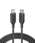 Anker USB C Cable 100W 6ft, Powerline III USB C to USB C Charger Cable 2.0 (Black) @ AnkerDirect UK / FBA