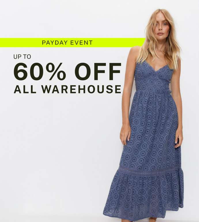 Up to 60% off sale + 15% off using Code Free Delivery on £50 spend