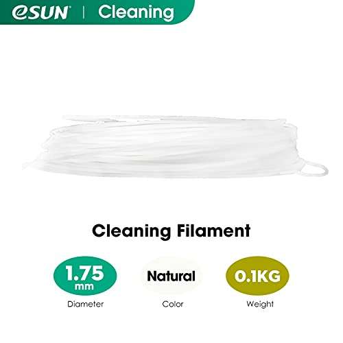 eSUN Cleaning Filament 1.75mm, 3D Printer Cleaning Filament, 100g Spool £9.49 with voucher @ Sold by eSUN & Fulfilled by Amazon