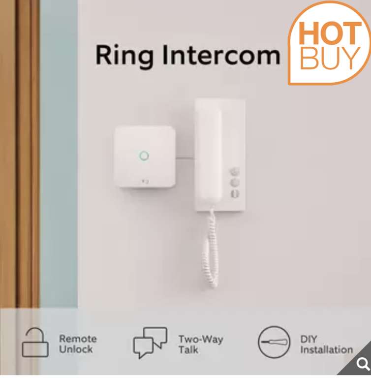 Ring Intercom by , Intercom upgrade, Remote Unlock, Works with  Alexa, Two-Way Talk