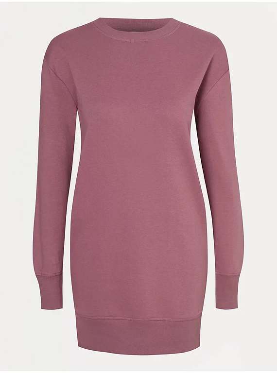 Womens Dark Pink / Charcoal Sweater Dress with Pockets at George at ASDA -  10% Points