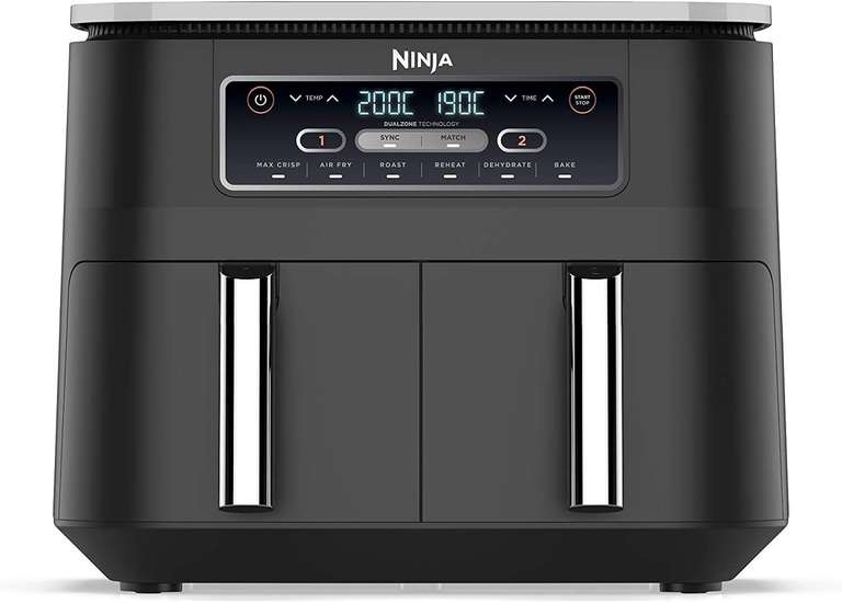 Ninja Foodi Dual Zone Air Fryer AF300UK + 2 Year Guarantee - W/Unique code