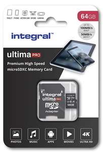 Integral 64GB Micro SD Card - £6.99 @ Amazon