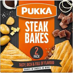 Pukka 2 Steak Bakes 278G 69p instore @ Tesco Oldbury