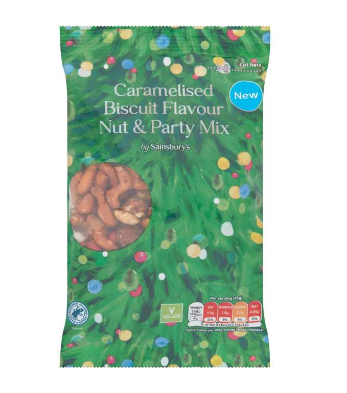 Sainsbury's Caramelised Biscuit Flavour Nut & Party Mix 20p @ Sainsbury's Newcastle under Lyme