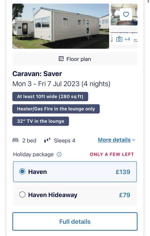 Haven 4 night caravan break (Scottish school hols) 3-7th July Caister-on-Sea £79 4ppl/ bronze £109 6ppl @ Haven