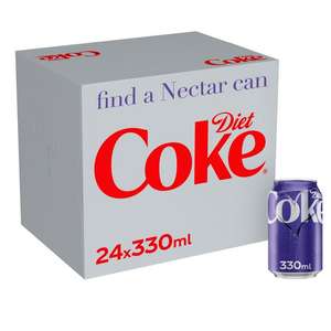 Diet coke 24 x 330ml with Nectar (plus chance of winning £100 nectar points)