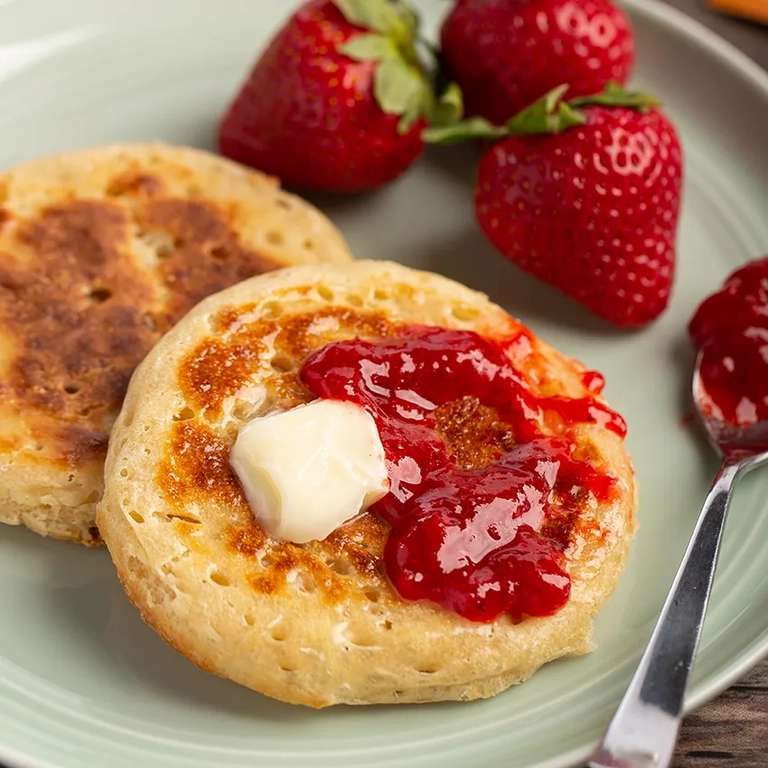 Two Toasted Crumpets with Butter and Jam - Free (July 17th - August 13th) @ Morrisons Cafe