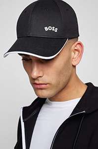 BOSS Mens Cap-Bold-Curved Contrast-Logo Cap in Cotton Twill £17.50 @Amazon