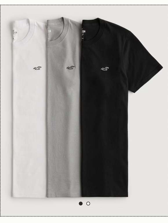 3 Pack - Hollister Mens Muscle T-Shirt (Sizes XS-XXL) - Member Price / Free C&C