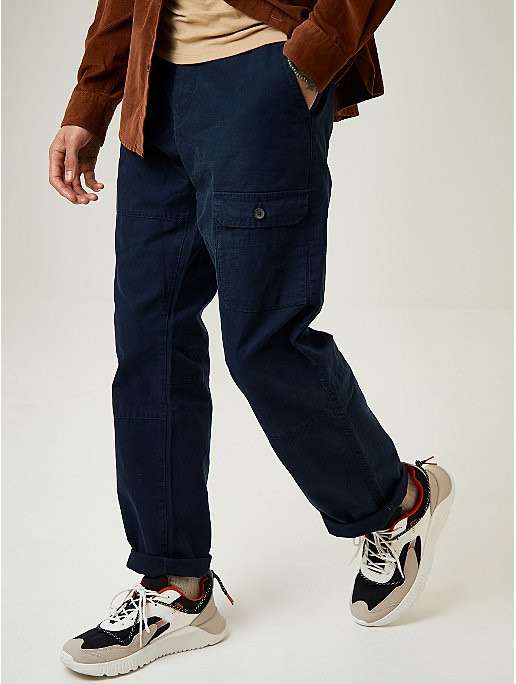 Men's navy front pocket trousers £4 
