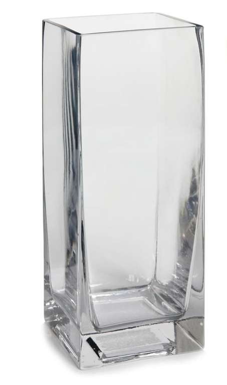 Wilko Glass Square Vase - £3 with Free Collection @ Wilko