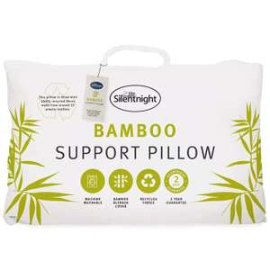 Silentnight Bamboo Support Pillow £12 + £1 Del with code at Debenhams