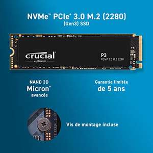 Crucial P3 4TB PCIe M.2 2280 SSD CT4000P3SSD8 £220.54 @ Amazon France