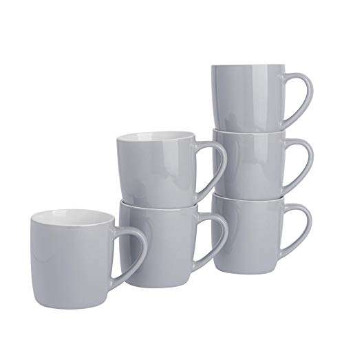 Argon Tableware 6X 350ml Coloured Coffee Mugs - Sold by Rinkit Ltd