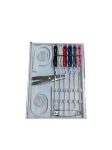 Archer Mini Sewing Kit: Needles, Thread, Buttons, Safety Pin and Scissors Set