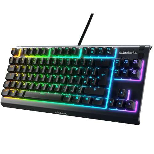 SteelSeries Apex 3 TKL - RGB Gaming Keyboard £34.99 @ Amazon